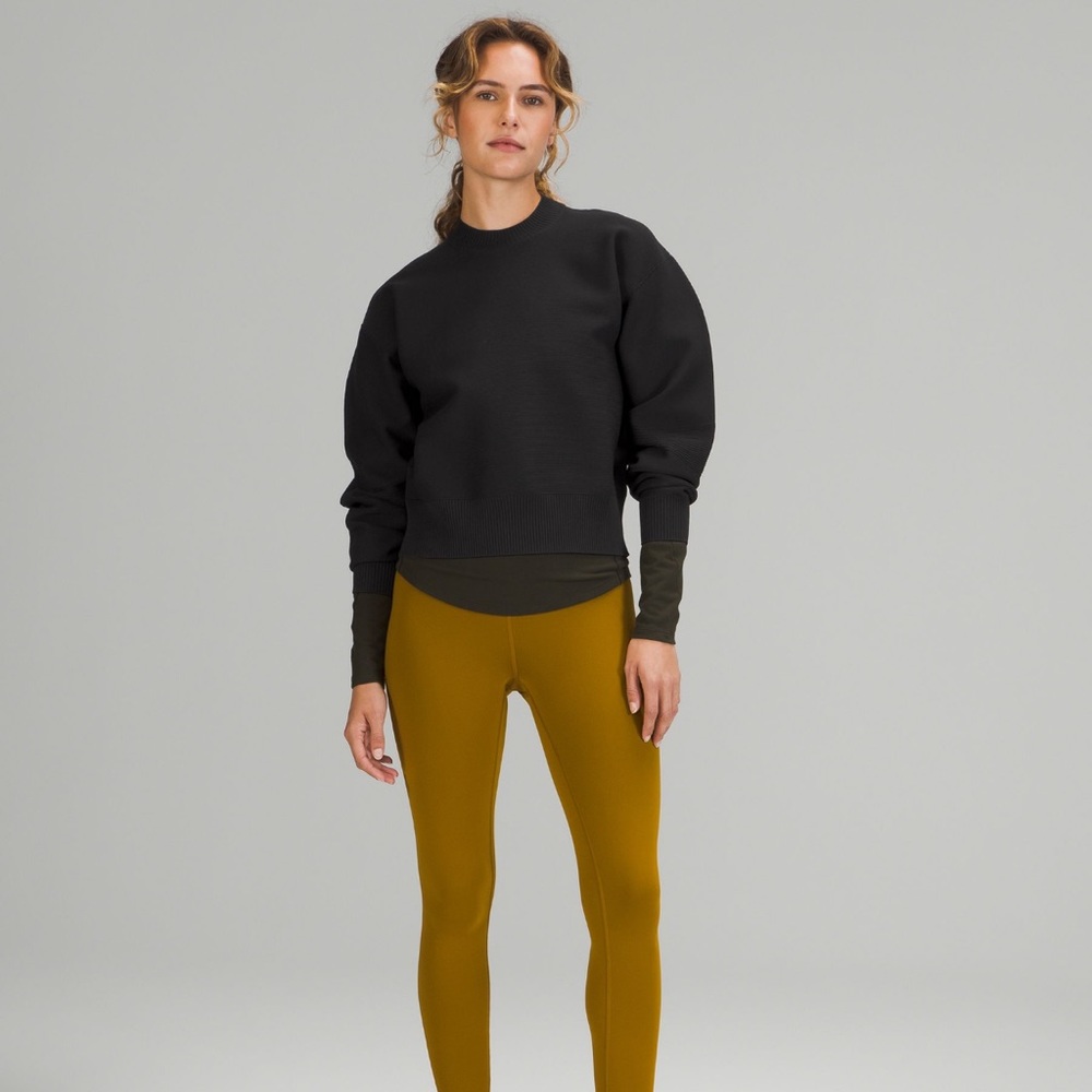 Lululemon AllAround Crewneck Sweater Black - Picture 1 of 8